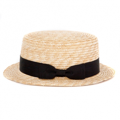 Tan Straw Boater